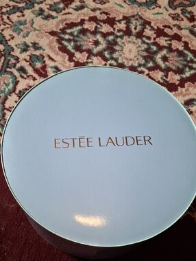 Estee Lauder Light Blue Round Hat Box